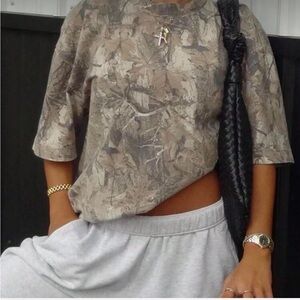 Camouflage Print Women's Top